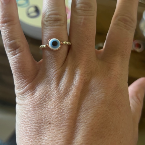 Evil Eye Colored Wired Rings, Eye of Protection - Picture 4 of 14